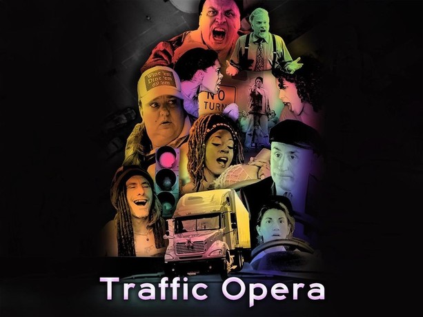 traffic opera poster with collage of all actors